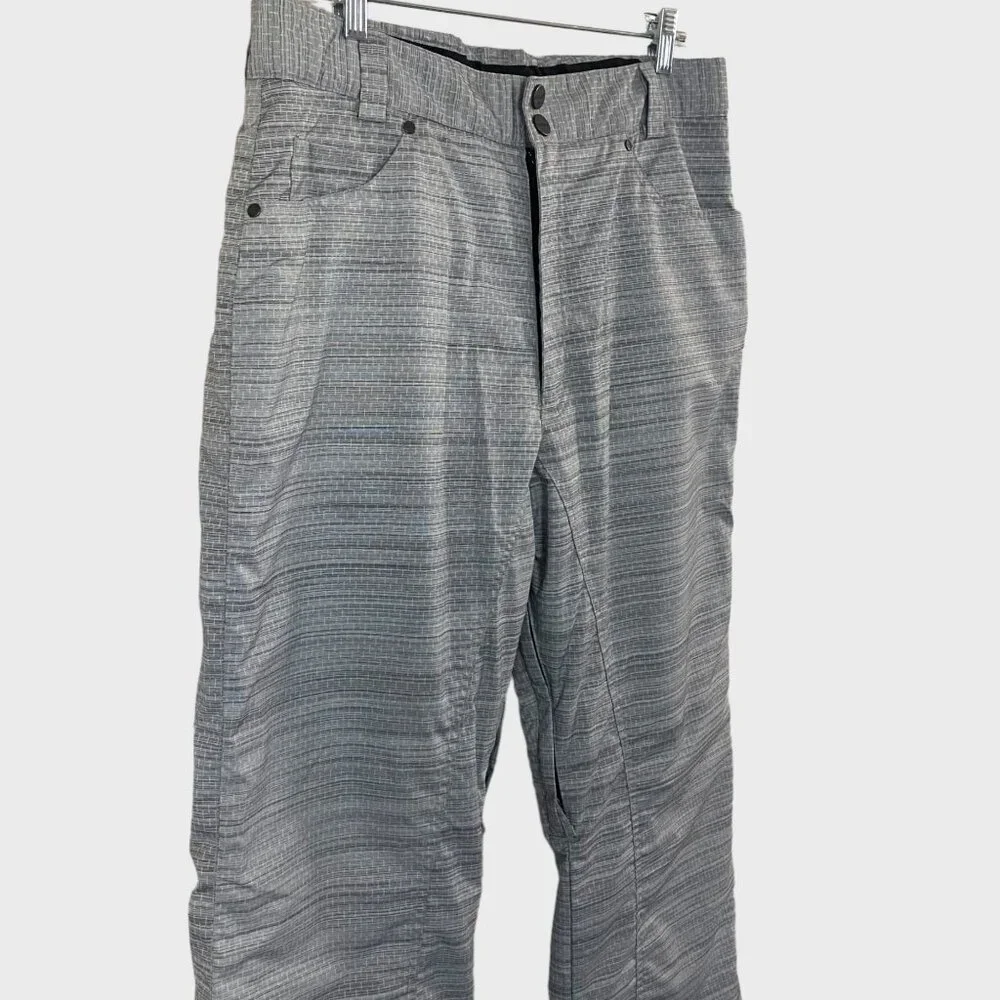 Body Glove Snowboard Pants Gray Men's Large Insulated Waterproof Winter Sports